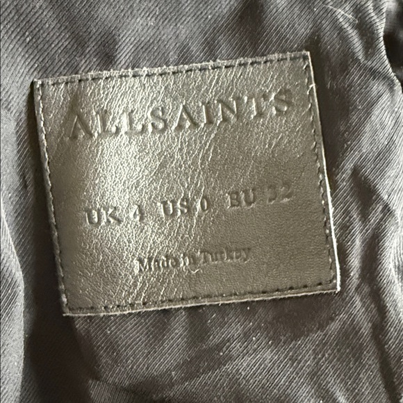 All Saints Women’s Fraise Suede crop jacket cropped - Picture 5 of 8